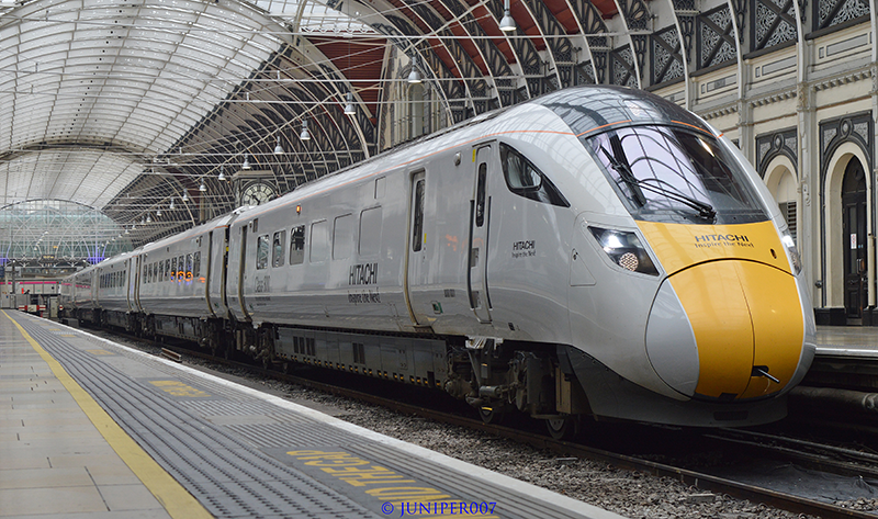 Image of a Hitachi Rail Europe Train | Case Study | RTI